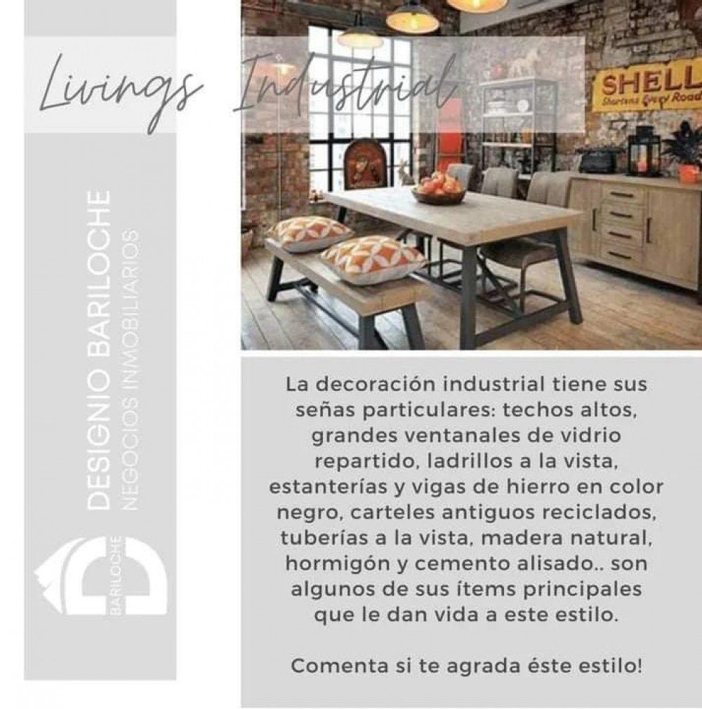 DISEÑO DE INTERIORES: LIVINGS ESTILO INDUSTRIAL