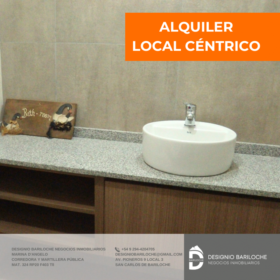 Local centrico en alquiler- BARILOCHE