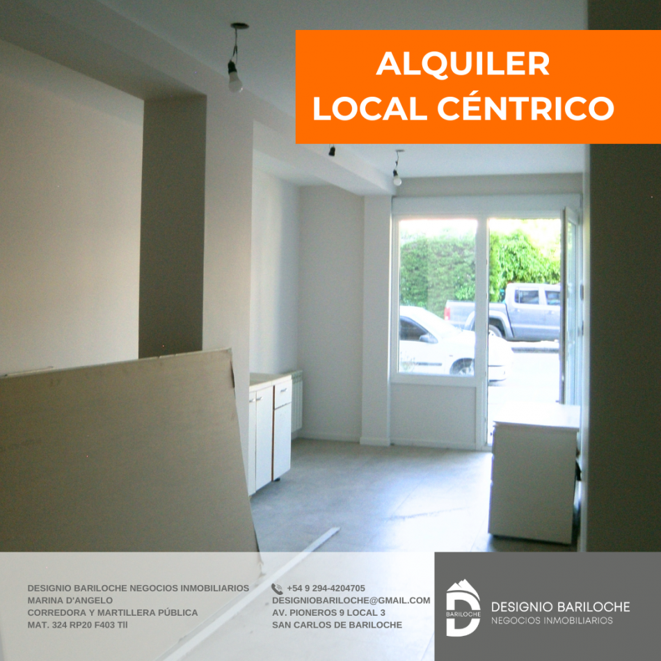 Local centrico en alquiler- BARILOCHE
