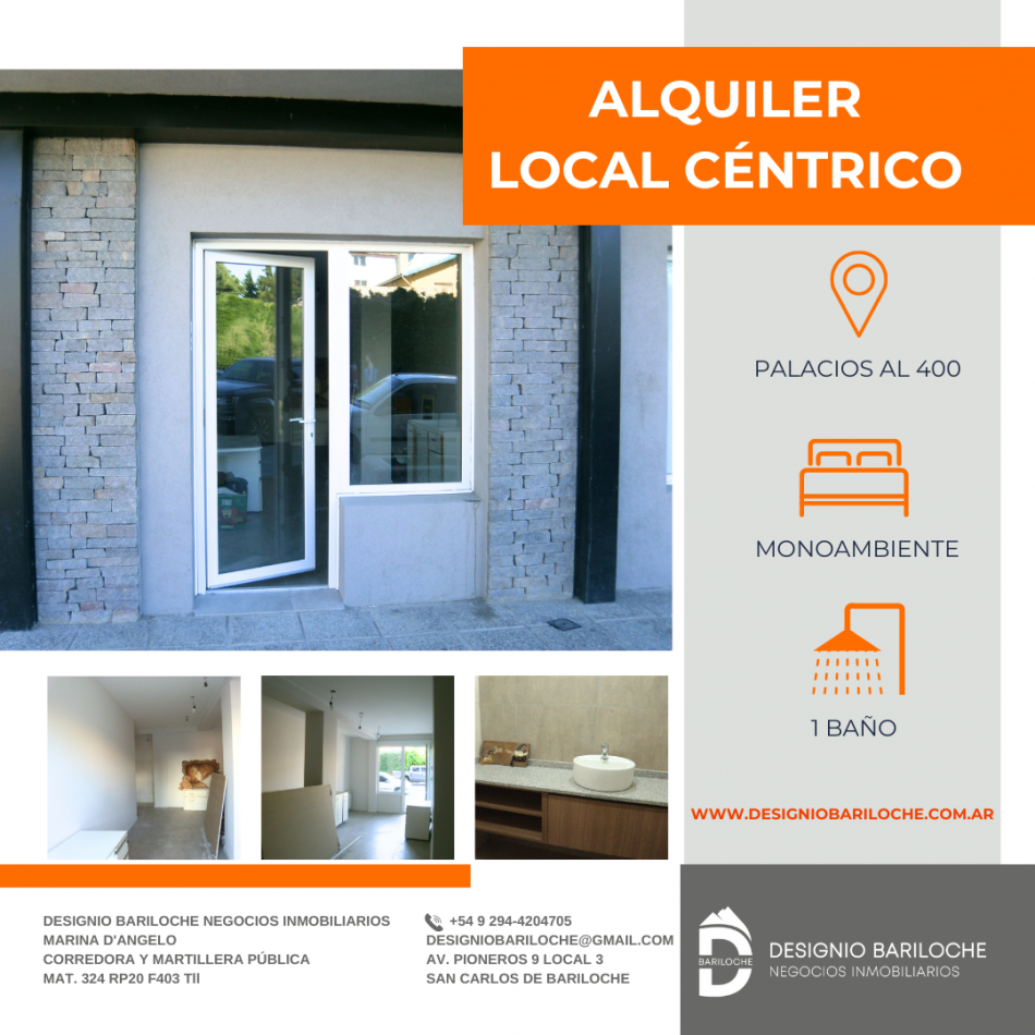 Local centrico en alquiler- BARILOCHE