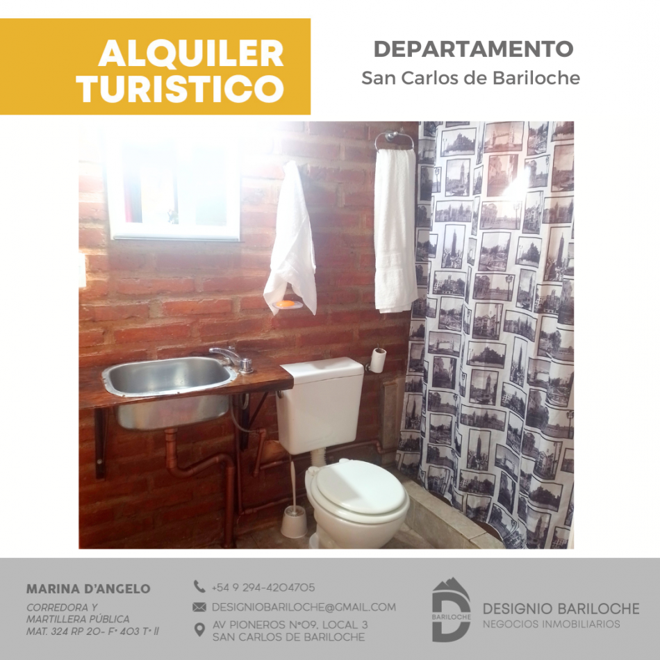 Departamento de alquiler turistico en Bariloche