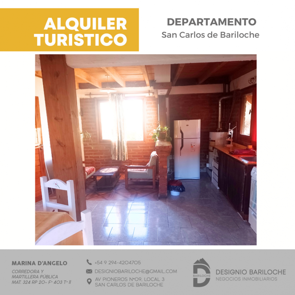 Departamento de alquiler turistico en Bariloche